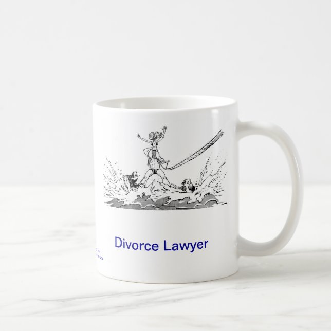 Tasse de café morte d'avocat spécialisé en divorce (Droite)