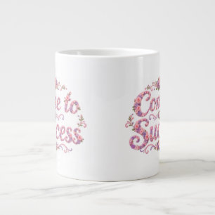 Tasse de café motivante Fleurs pour Réussir