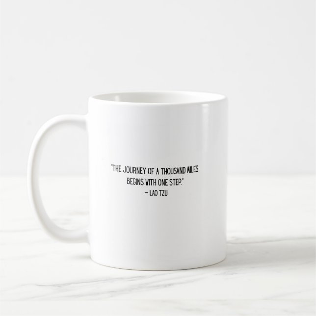 Tasse de café motivationnelle Lao Tzu (Gauche)