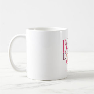 Tasse de café motivationnelle ombrée rose Boss Ene
