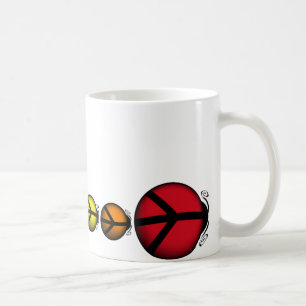 Tasse De Café Mug Coccinelle Paix Arc-en-ciel Mign