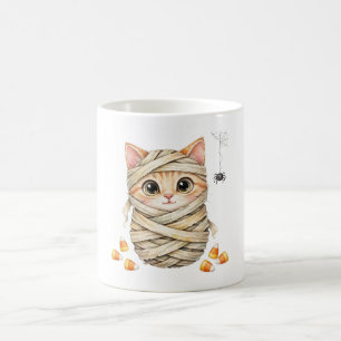 Tasse de café Mummy Kitty Cute Halloween