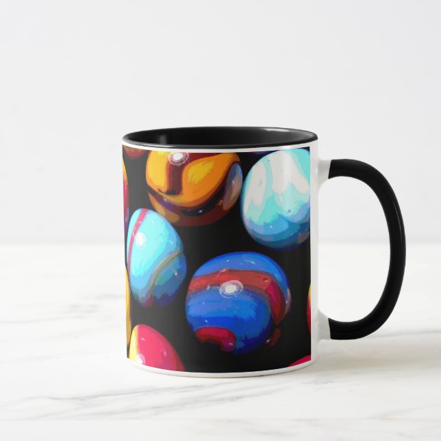 tasse de café Muti-colorée de marbres (Droite)