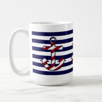 Tasse de café nautique d'Ancre