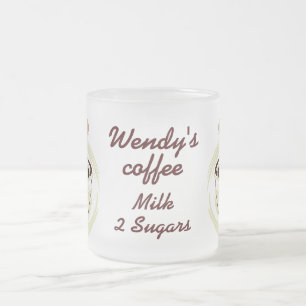 Tasse de café nommée personnalisée