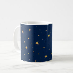 Tasse de café Nuit étoilée bleue Cadeau d'astrolog
