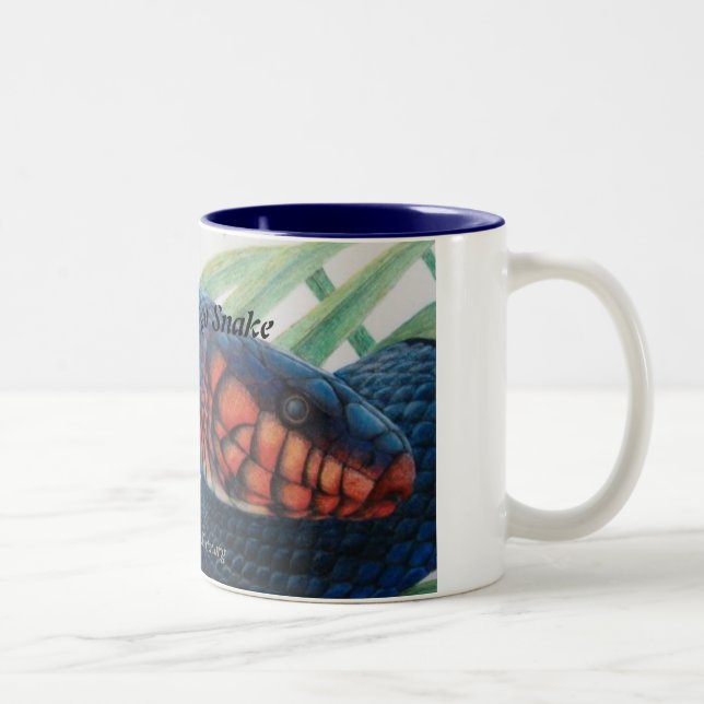 Tasse de café orientale d'indigo (Droit)