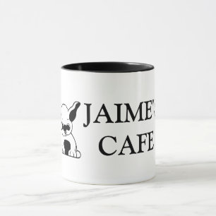 Tasse de café orientée de chiot personnalisable