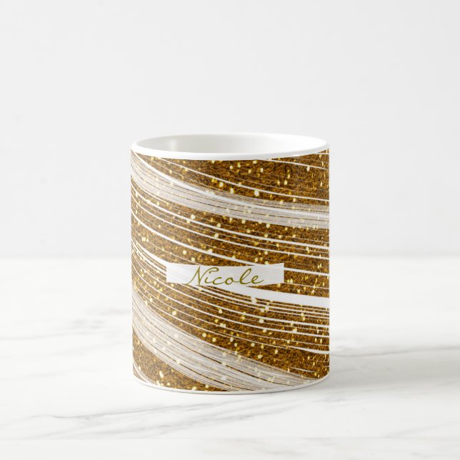 Tasse de café Paillettes dorées et éclaboussures d (Centre)