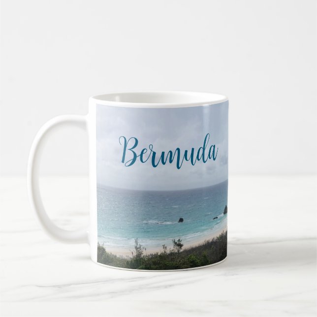 Tasse de café panoramique des Bermudes Coupe de pl (Gauche)