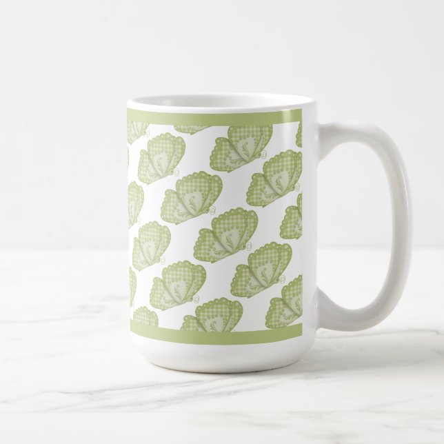 Tasse de café Papillons Verts (Droite)
