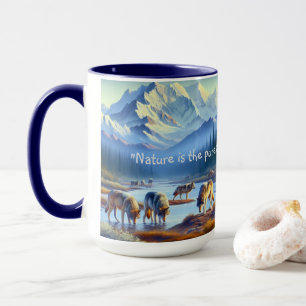 Tasse de café Parc National Denali Loups Faune Nat