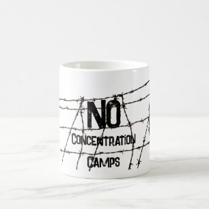 Tasse de café Pas de camps de concentration