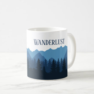 Tasse de café Paysage forestier de montagne Wander