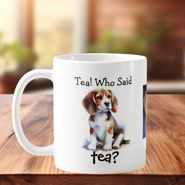Tasse de café personnalisable avec photo de BEAGLE (Sweet Keepsake of your Beagle Days, personalize)