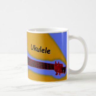 Tasse de café personnalisable d'ukulélé #2 : Rouge