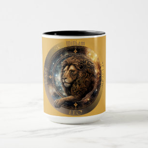 Tasse de café personnalisable Lion Zodiaque