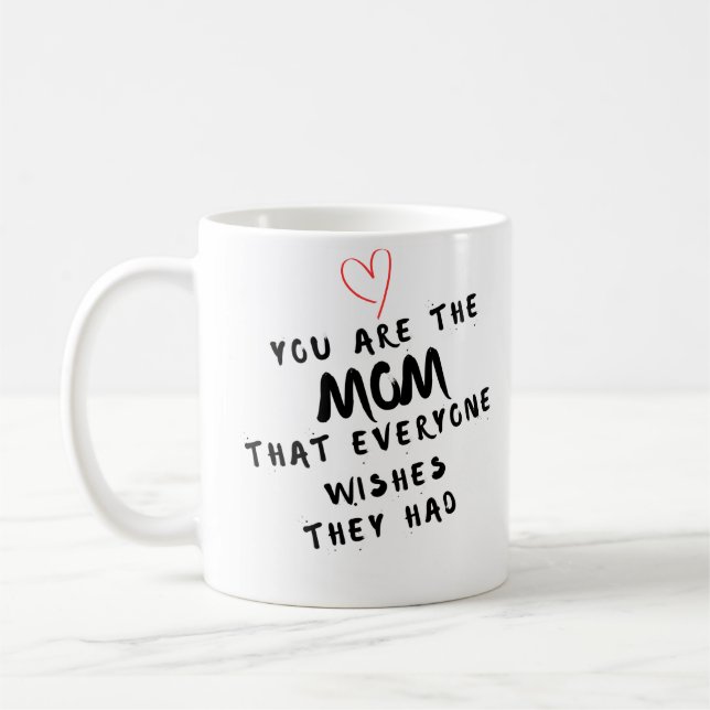 Tasse de café personnalisable noir et blanc pour l (Gauche)