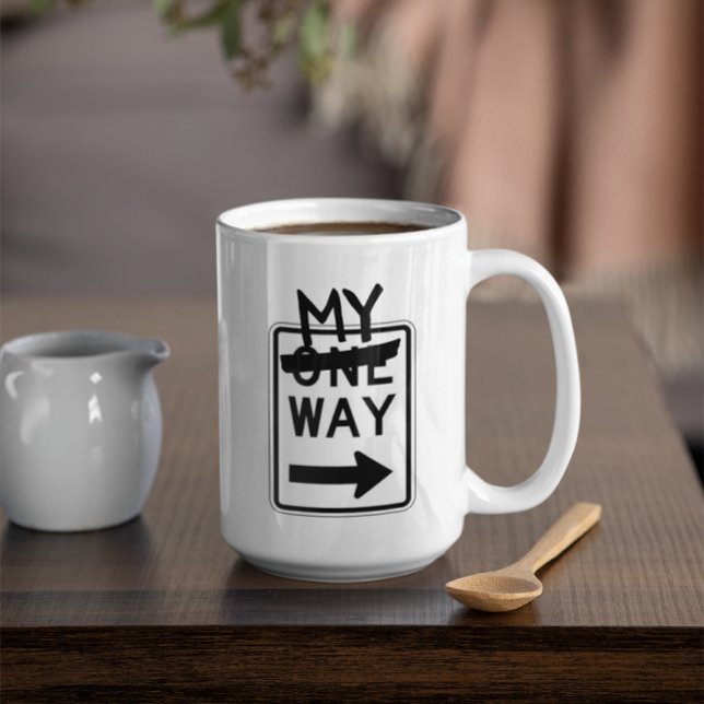 Tasse de café personnalisable Une voie MA voie (Créateur téléchargé)
