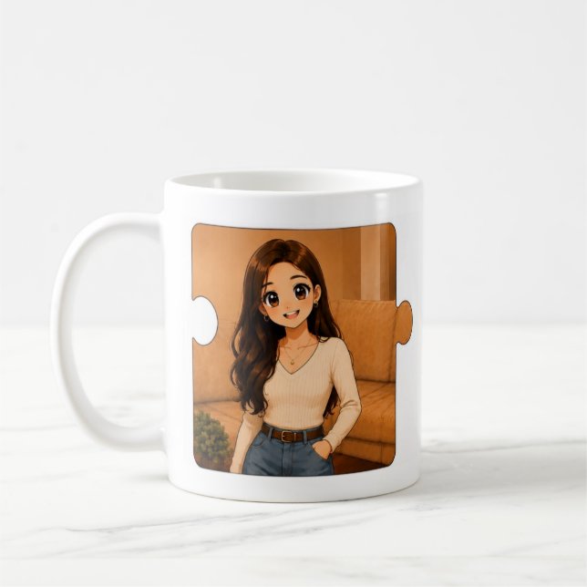 Tasse de café personnalisée assortie (Gauche)