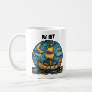 Tasse de café personnalisée avec bateau Viking
