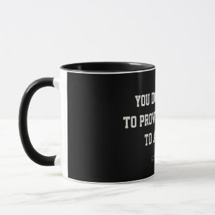 Tasse de café personnalisée avec citation minimali