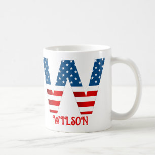 Tasse de café personnalisée avec monogramme du 14