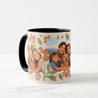 Tasse de café personnalisée avec photo de famille