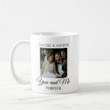 Tasse de café personnalisée avec photo de mariage