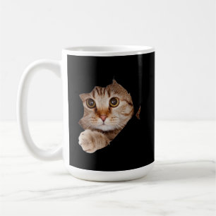 Tasse de café personnalisée avec un chat mignon et