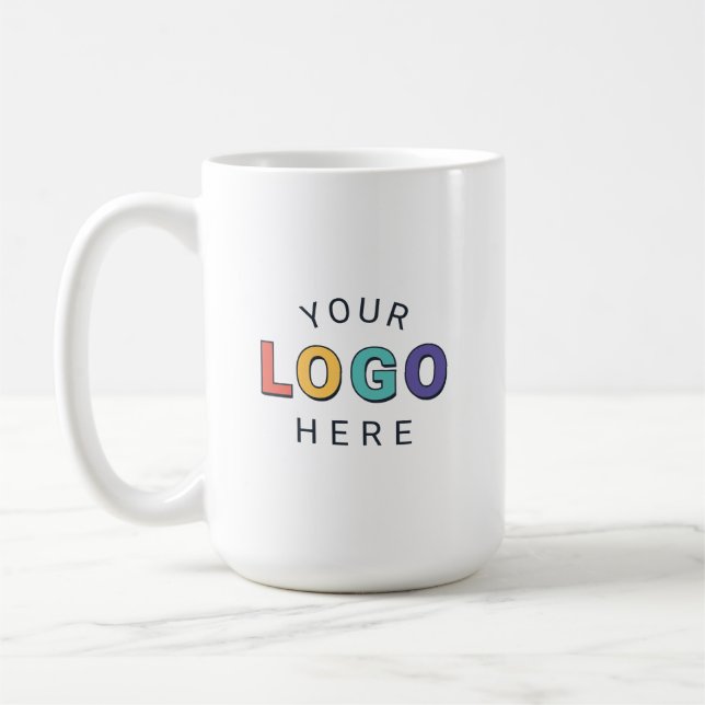 Tasse de café personnalisée avec votre logo (Gauche)