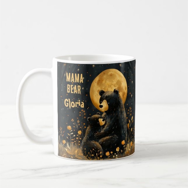 Tasse de café personnalisée Cut Mama Bear (Gauche)