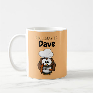 Tasse de café personnalisée Cute Owl Grillmaster