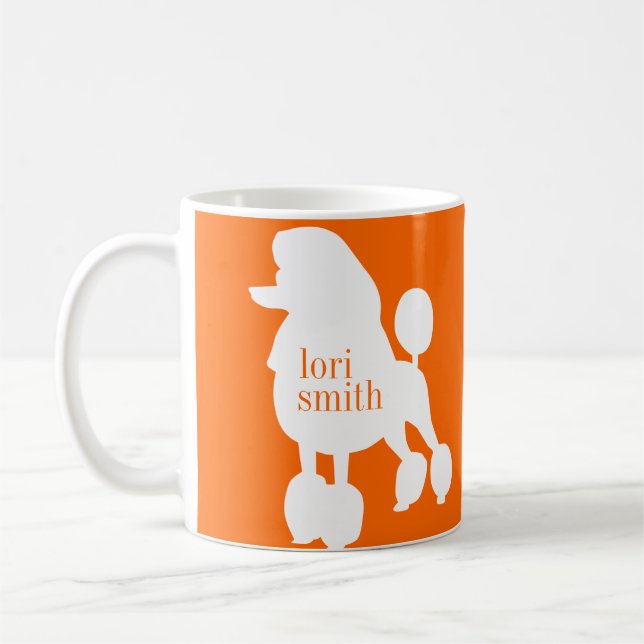 Tasse de café personnalisée de caniche (Gauche)