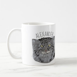 Tasse de café personnalisée de chat de Pallas de
