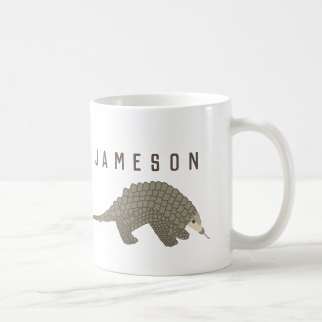 Tasse de café personnalisée de Pangolin (Droite)