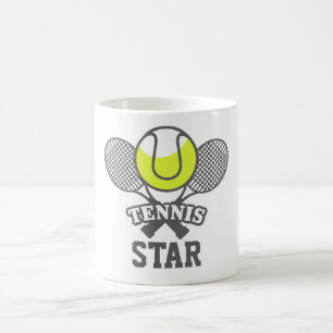 Tasse de café personnalisée de star du tennis