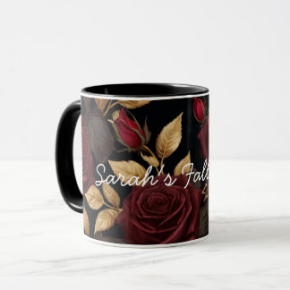 Tasse de café personnalisée Fleurs romantiques som