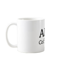 Tasse de café personnalisée minimaliste avec nom