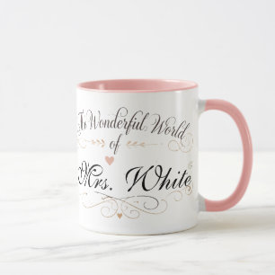 Tasse de café personnalisée pour enseignant Monde