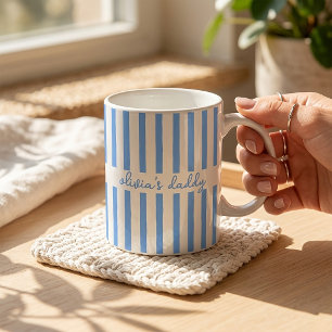 Tasse de café personnalisée pour papa avec des ban