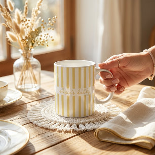 Tasse de café personnalisée pour papa avec des ban