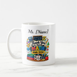 Tasse de café personnalisée pour professeur de mat