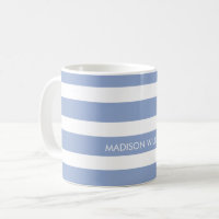 Tasse de café personnalisée rayée