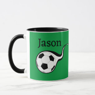 Tasse de café personnalisée sur le thème du footba