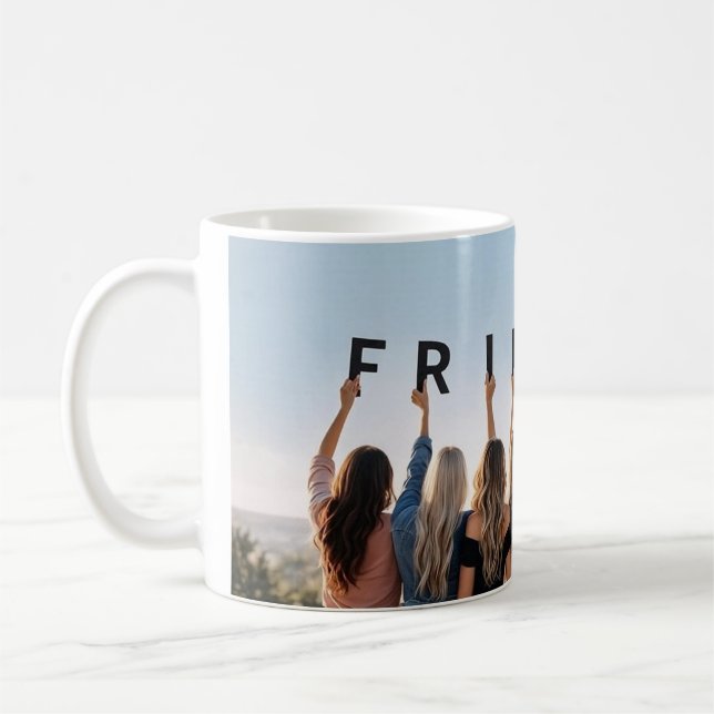Tasse de café photo d'amis (Gauche)