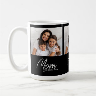 Tasse de café photo noir script établi par maman 3
