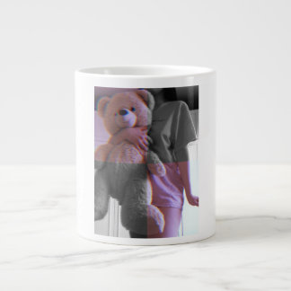 Tasse de café photo Ours en peluche Art Glitch Est