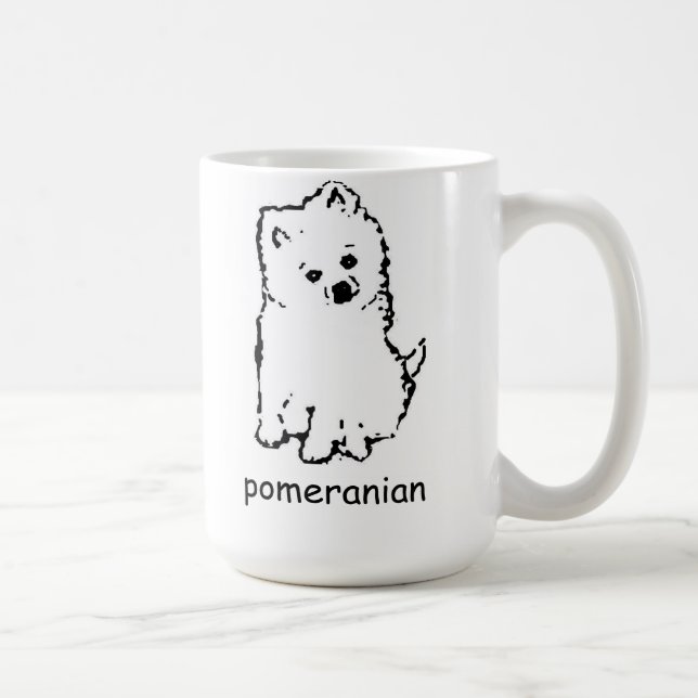 tasse de café pomeranian (Droite)