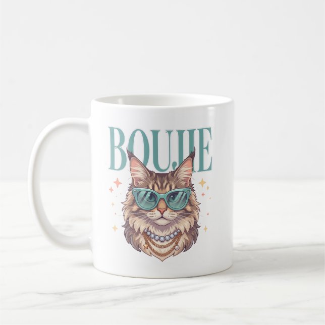 Tasse de café pour amateur de chats drôles  (Gauche)